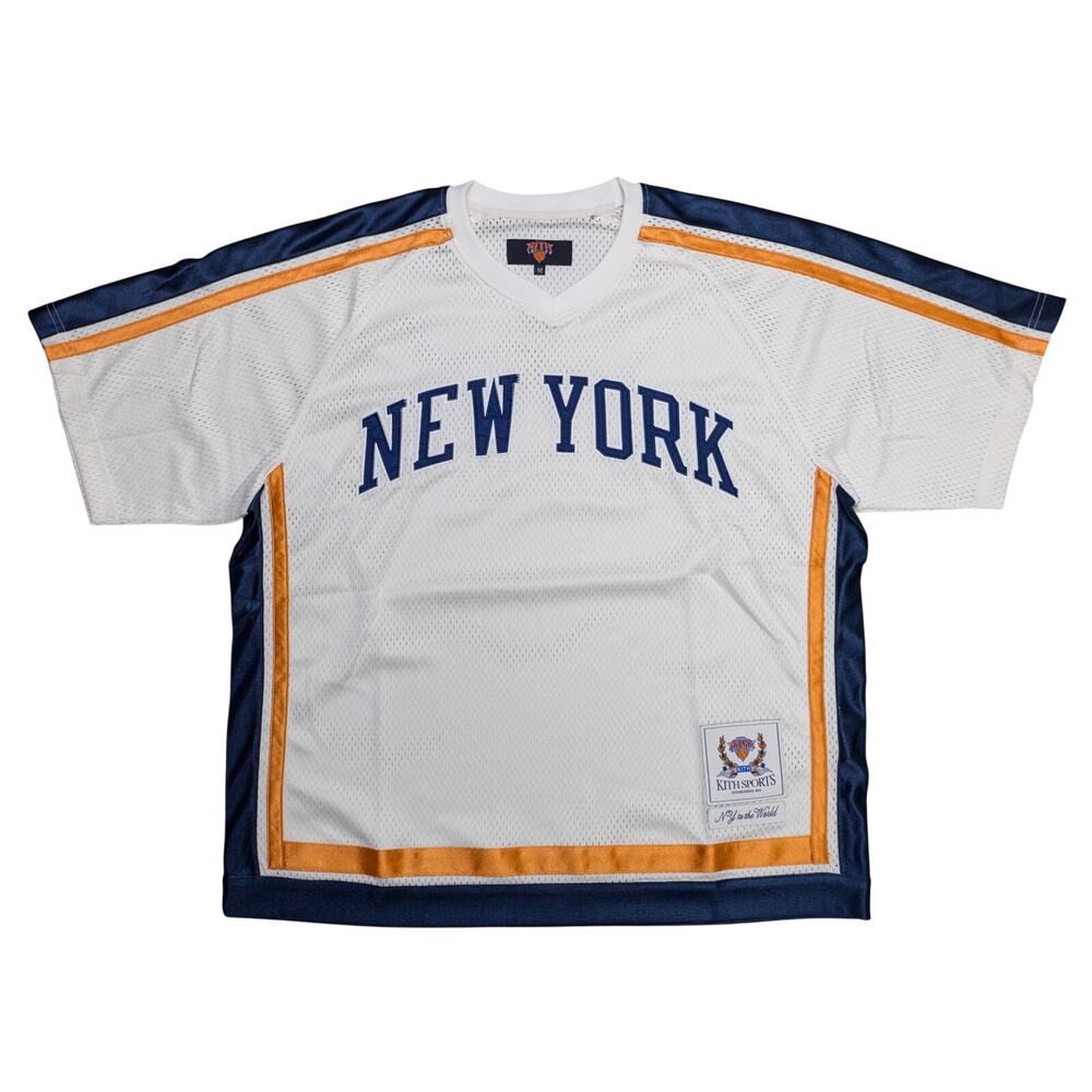 Kith For The New York Knicks Mesh Leon Top 'Sandrift' Size XL